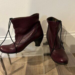Fly London Booties Wine Colour